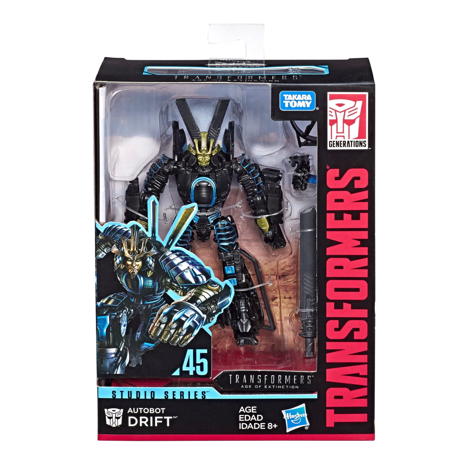 Transformers Studio Series 45 Deluxe Class: Age of Extinction Movie Autobot Drift Figure
