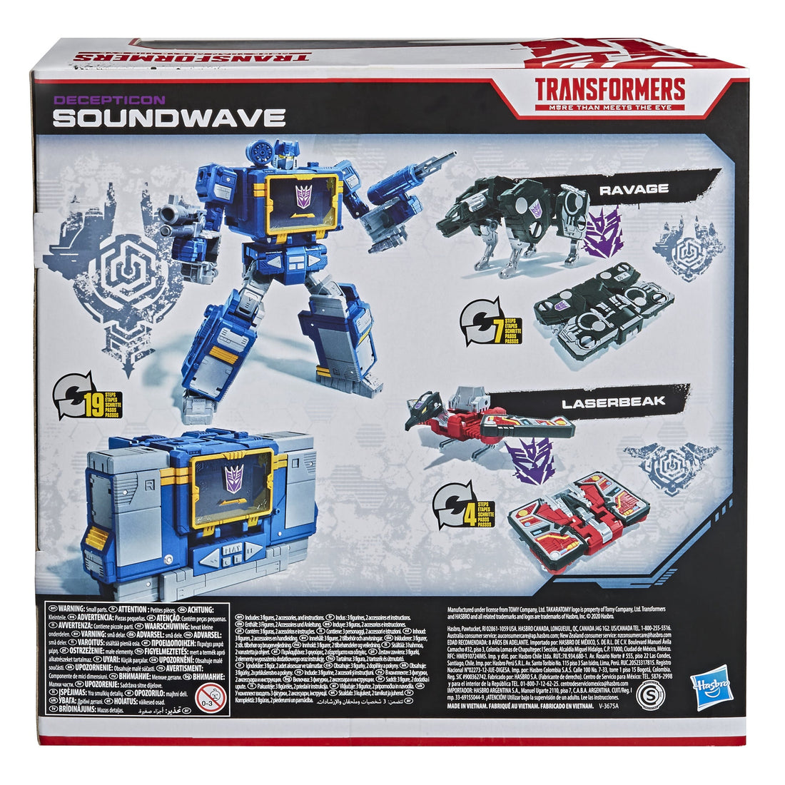 Transformers War for Cybertron Series-Inspired Soundwave Battle 3-Pack