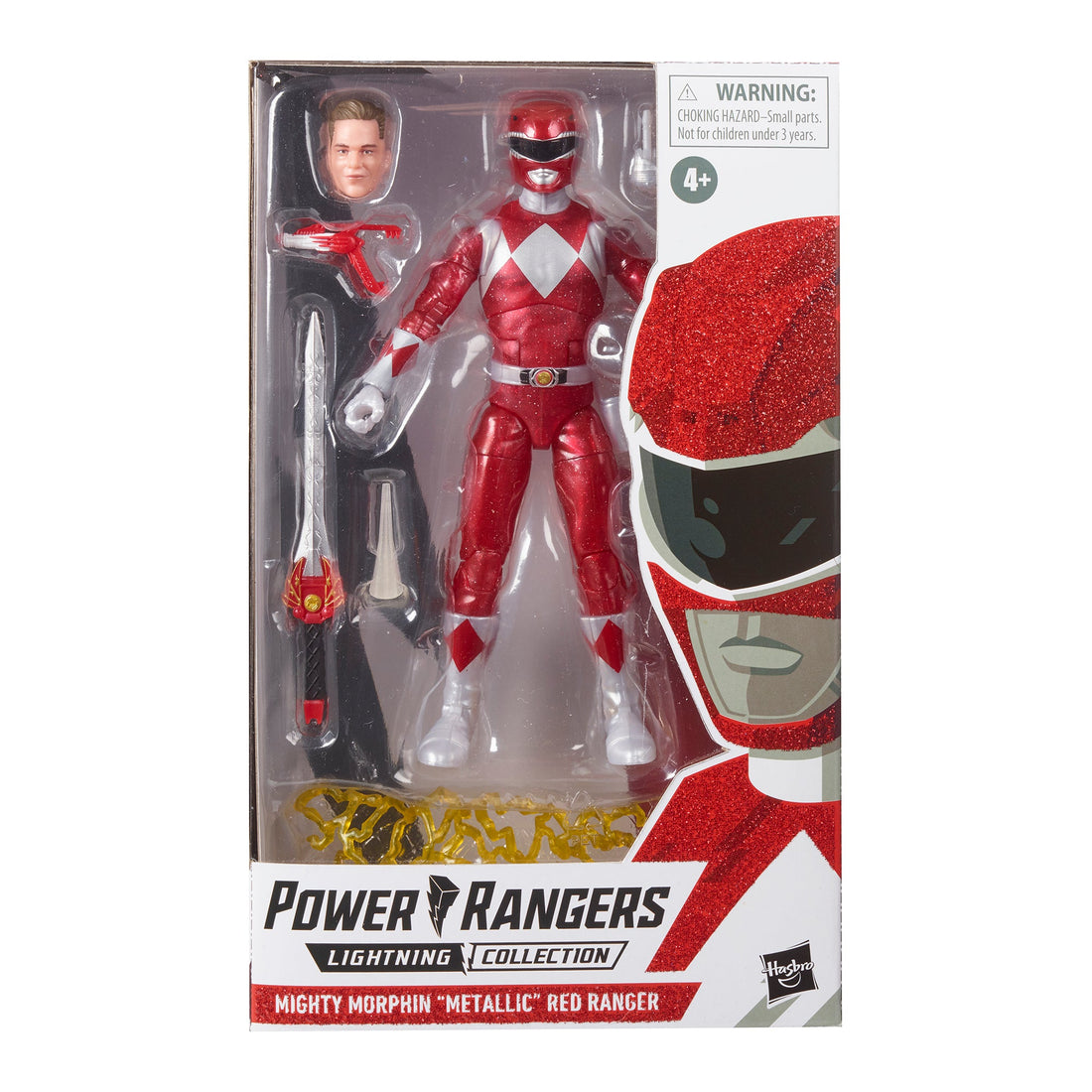 Power Rangers Lightning Collection Mighty Morphin Metallic Red Ranger (Hasbro Pulse Exclusive)