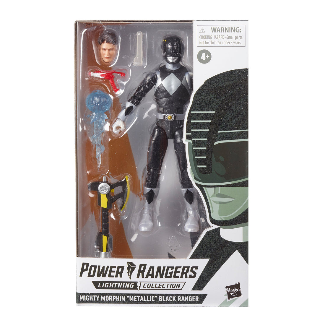 Power Rangers Lightning Collection Mighty Morphin Metallic Black Ranger (Hasbro Pulse Exclusive)