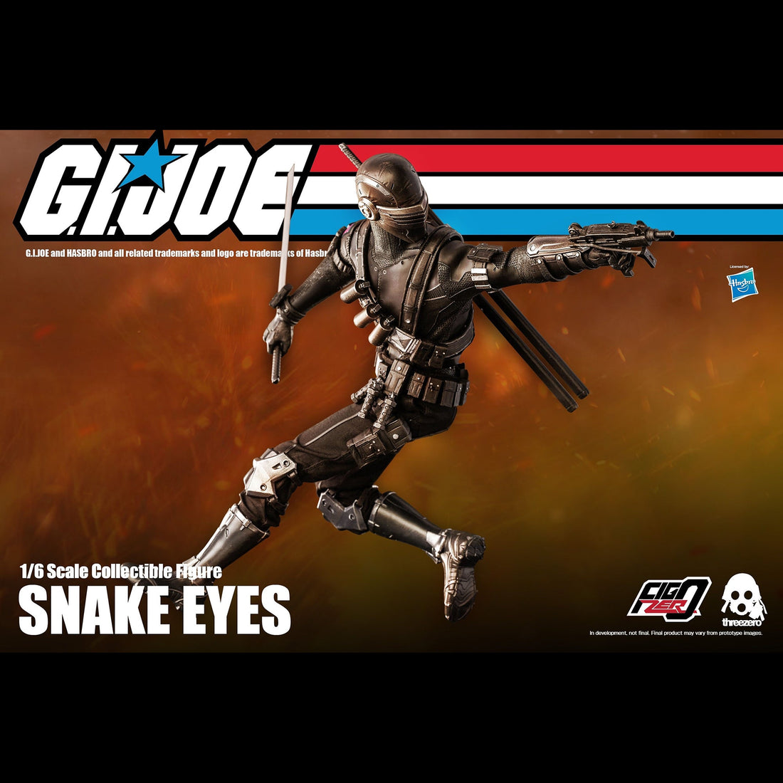 G.I. Joe Snake Eyes Collectible Figure 1/6 Scale By Threezero