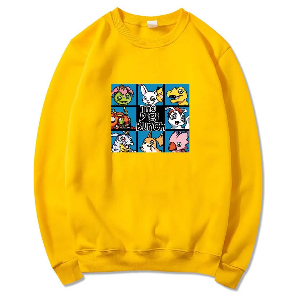 Japanese Anime Digimon Round Neck T-shirt