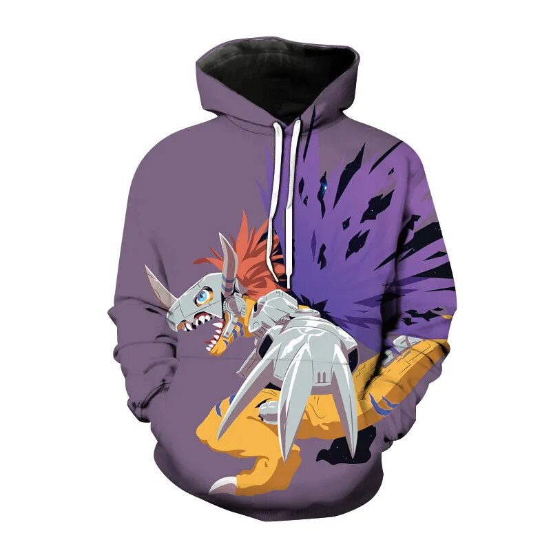 Digimon Adventure 3D Print Casual Hoodie