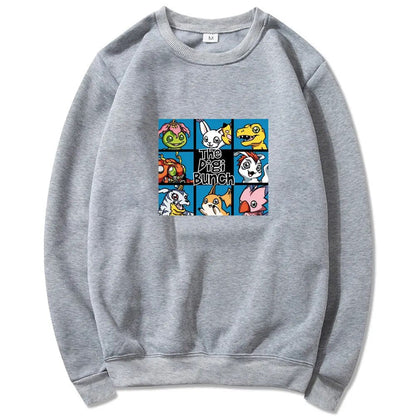 Japanese Anime Digimon Round Neck T-shirt