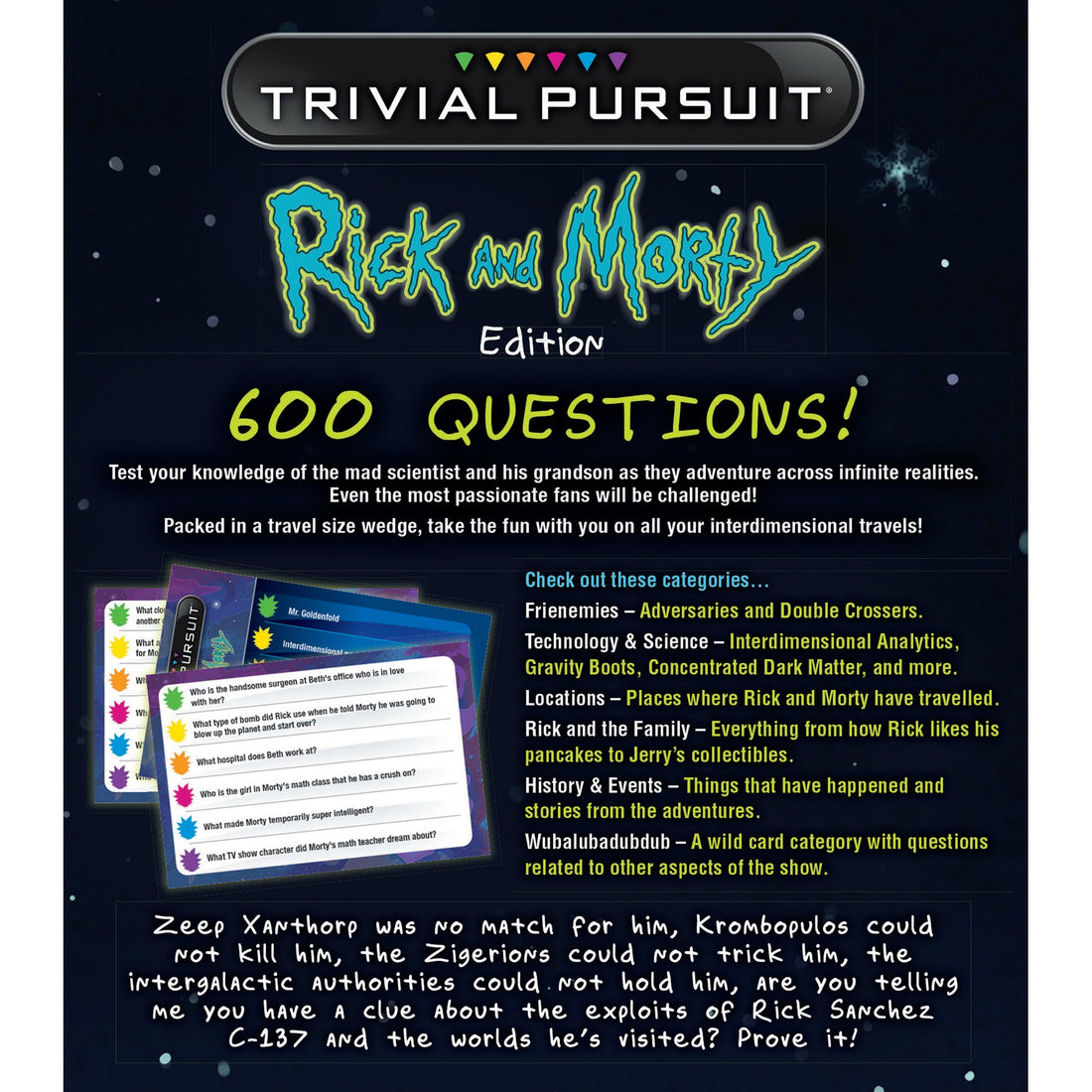 TRIVIAL PURSUIT Rick And Morty