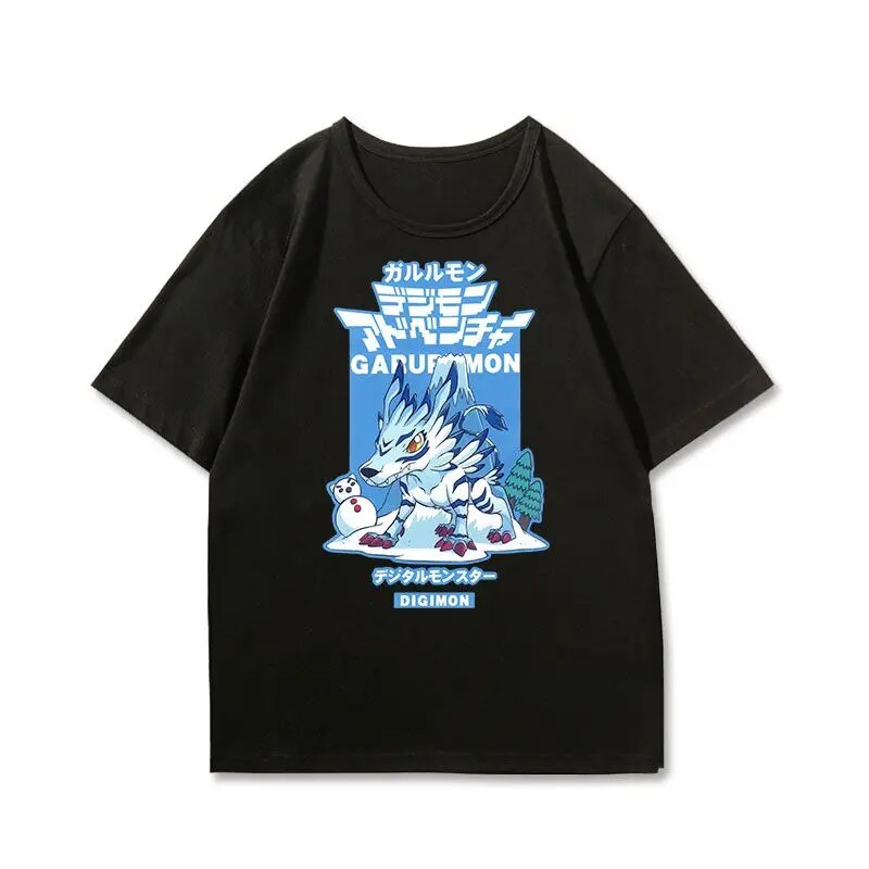 Digimon Greymon Garurumon Angemon T-Shirt