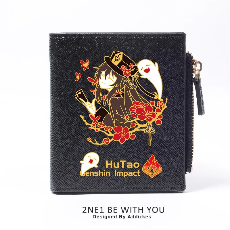 Genshin Impact Nahida Hu Tao PU Zipper Wallet