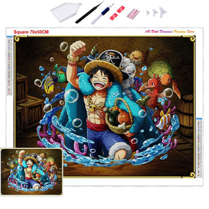 One Piece Luffy Diamond Painting Kit
