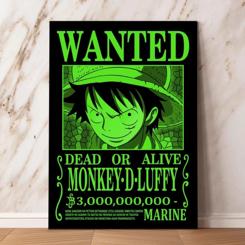 One Piece Anime Canvas Painting