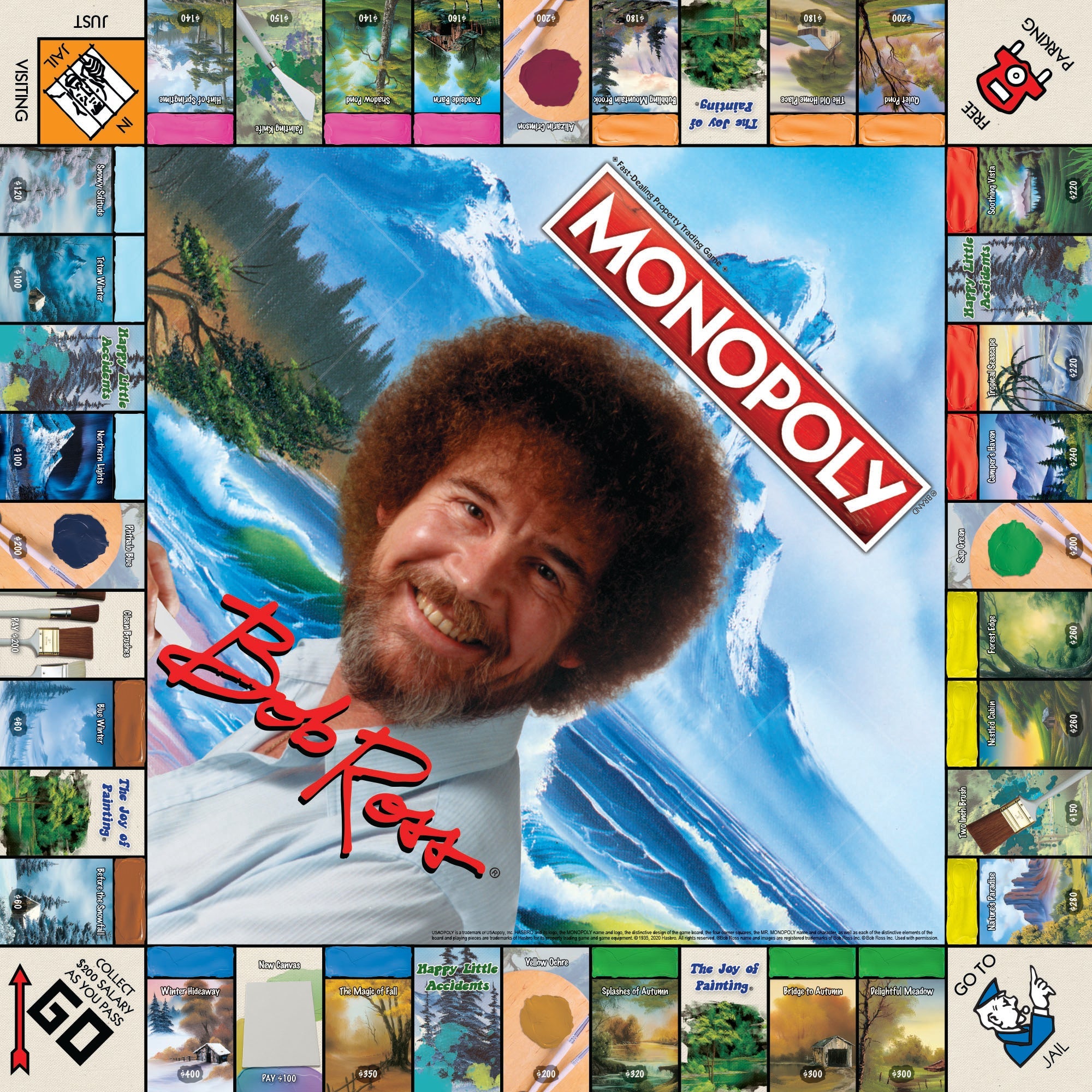 MONOPOLY Bob Ross® Edition Game