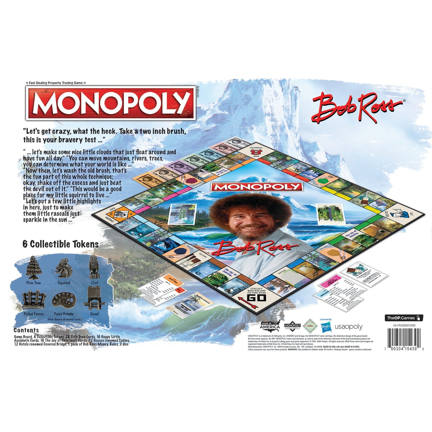 MONOPOLY Bob Ross® Edition Game