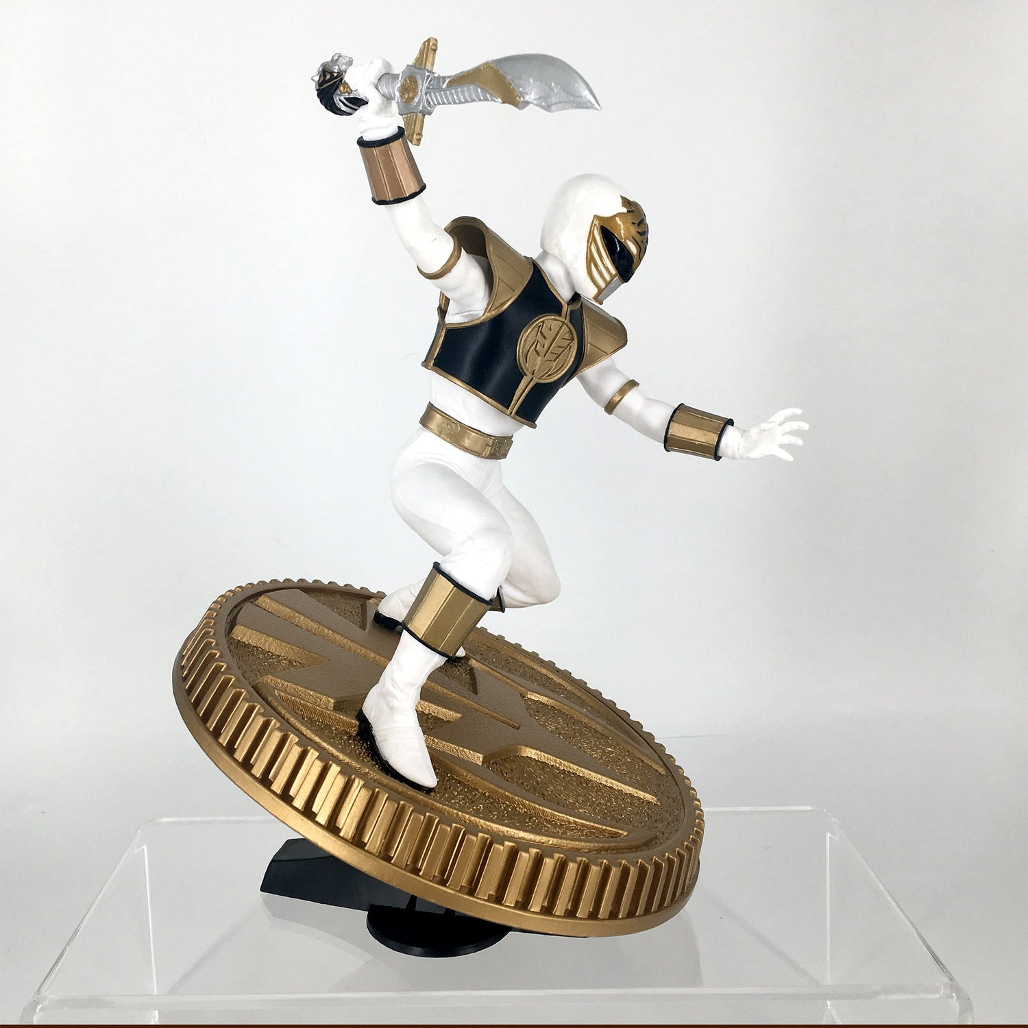 Mighty Morphin Power Rangers White Ranger Collectible Figure By PCS Collectibles